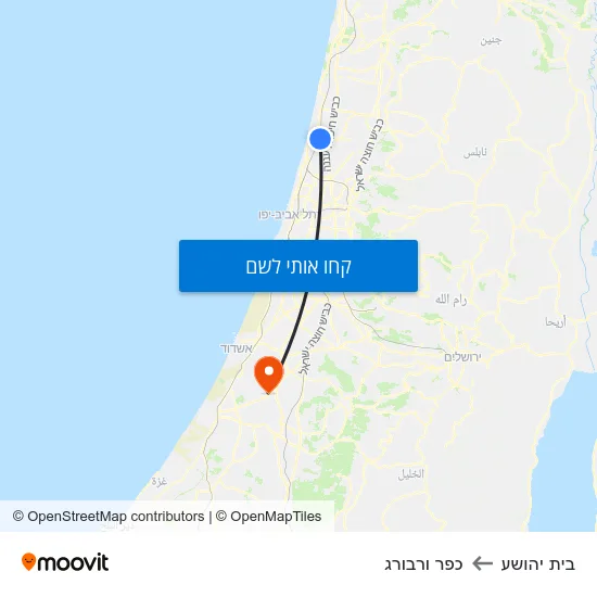 מפת בית יהושע לכפר ורבורג