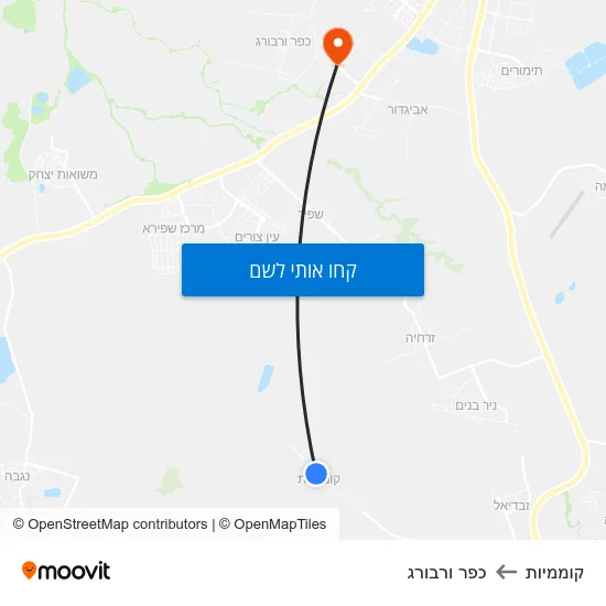 מפת קוממיות לכפר ורבורג