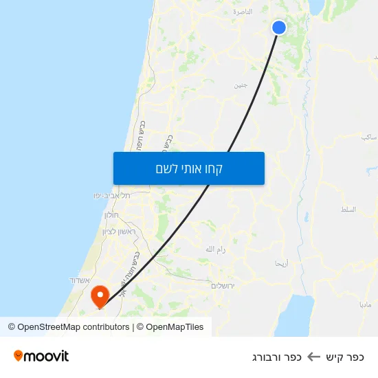 מפת כפר קיש לכפר ורבורג
