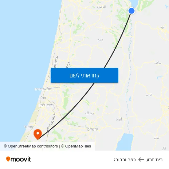 מפת בית זרע לכפר ורבורג