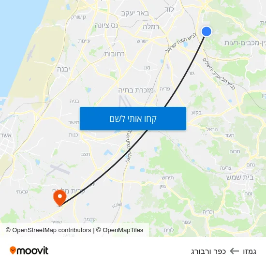 מפת גמזו לכפר ורבורג