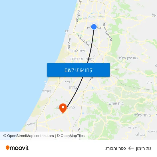 מפת גת רימון לכפר ורבורג