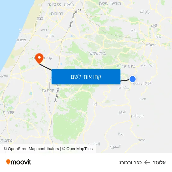 מפת אלעזר לכפר ורבורג