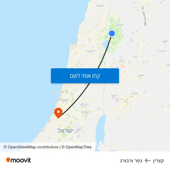 מפת קצרין לכפר ורבורג