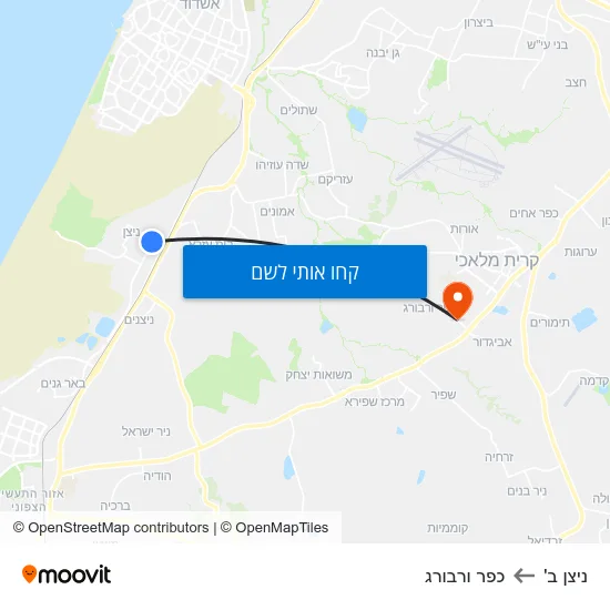 מפת ניצן ב' לכפר ורבורג