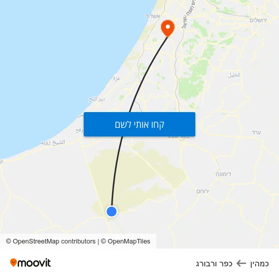 מפת כמהין לכפר ורבורג