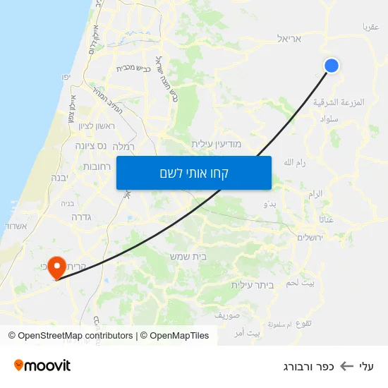 מפת עלי לכפר ורבורג