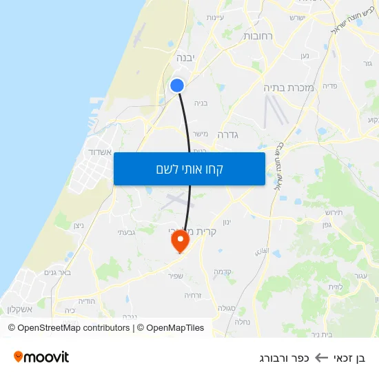 מפת בן זכאי לכפר ורבורג