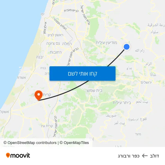 מפת דולב לכפר ורבורג