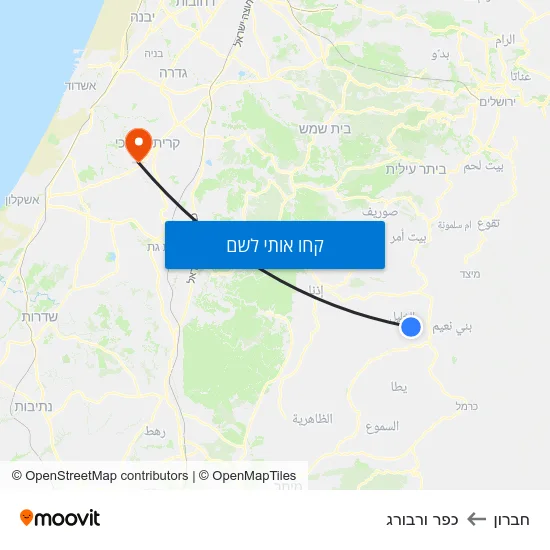מפת חברון לכפר ורבורג