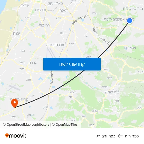 מפת כפר רות לכפר ורבורג