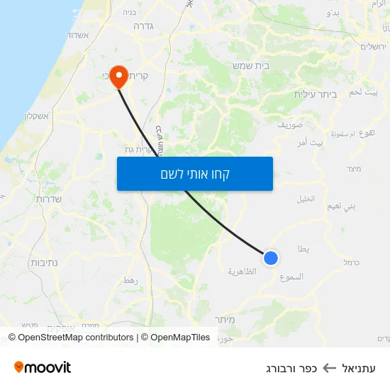 מפת עתניאל לכפר ורבורג