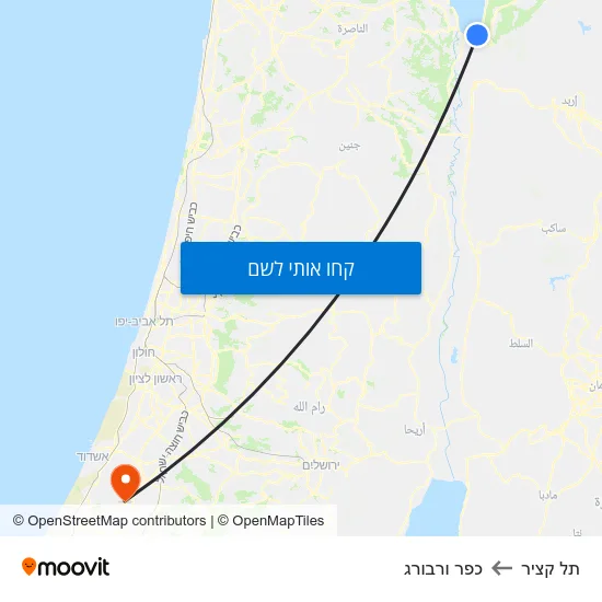 מפת תל קציר לכפר ורבורג