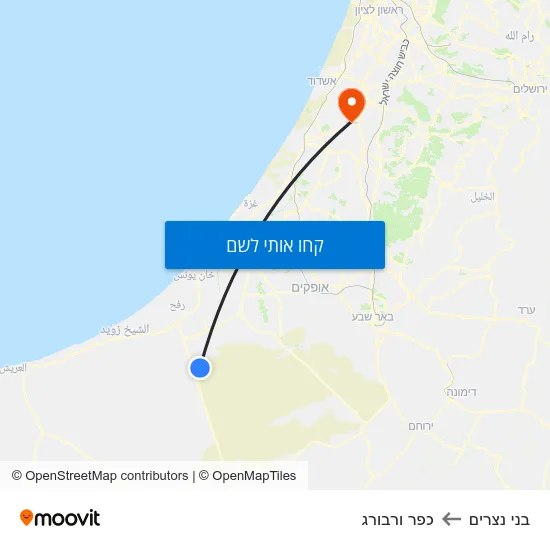 מפת בני נצרים לכפר ורבורג