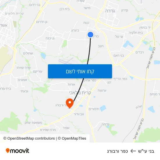 מפת בני עי"ש לכפר ורבורג
