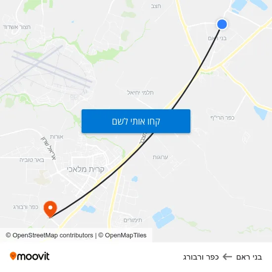 מפת בני ראם לכפר ורבורג