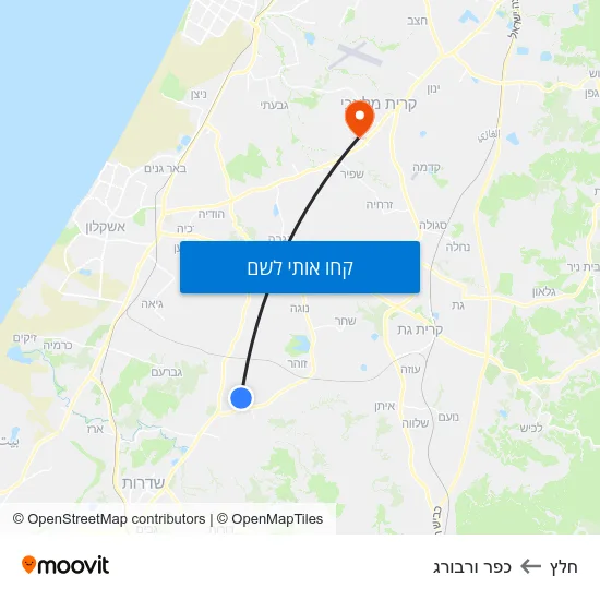 מפת חלץ לכפר ורבורג