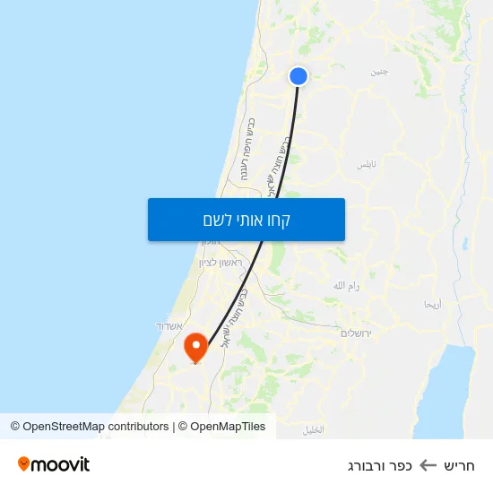 מפת חריש לכפר ורבורג