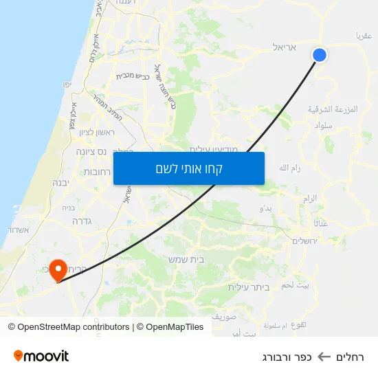 מפת רחלים לכפר ורבורג