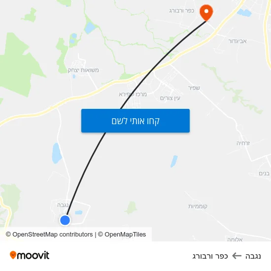 מפת נגבה לכפר ורבורג
