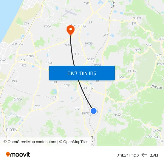 מפת נועם לכפר ורבורג
