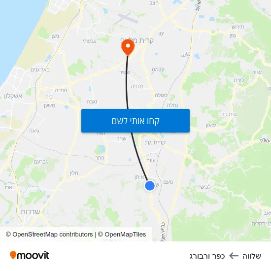 מפת שלווה לכפר ורבורג