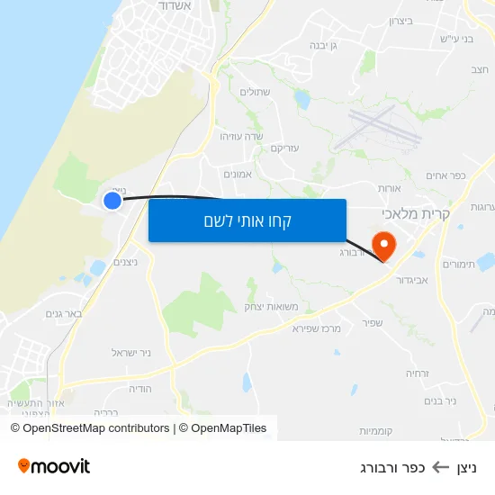 מפת ניצן לכפר ורבורג