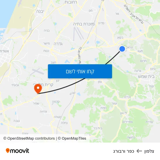 מפת צלפון לכפר ורבורג