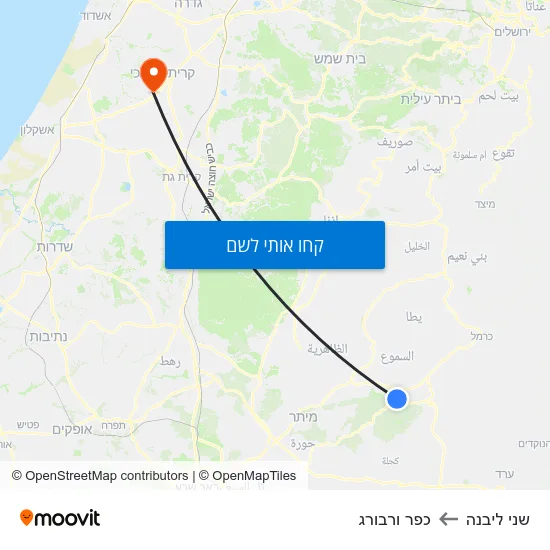 מפת שני ליבנה לכפר ורבורג