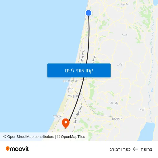 מפת צרופה לכפר ורבורג