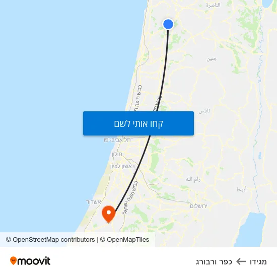 מפת מגידו לכפר ורבורג