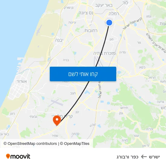 מפת ישרש לכפר ורבורג