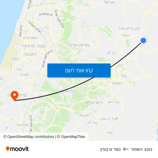 מפת כוכב השחר לכפר ורבורג