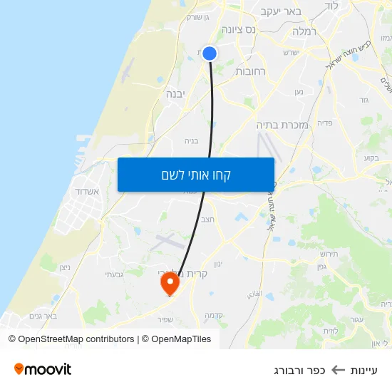 מפת עיינות לכפר ורבורג
