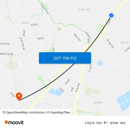 מפת כפר אחים לכפר ורבורג