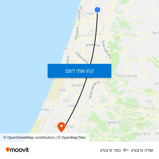 מפת שדה ורבורג לכפר ורבורג