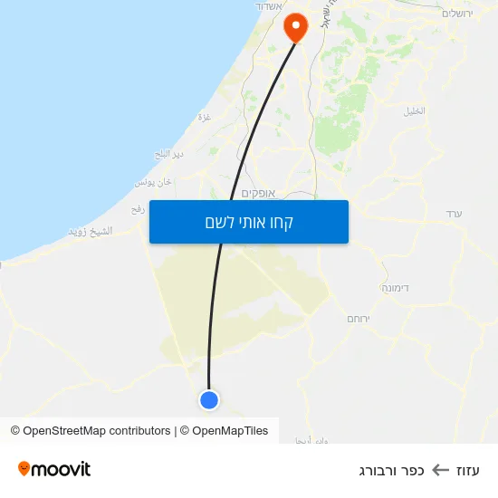מפת עזוז לכפר ורבורג