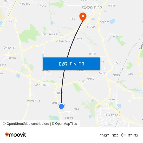 מפת נהורה לכפר ורבורג
