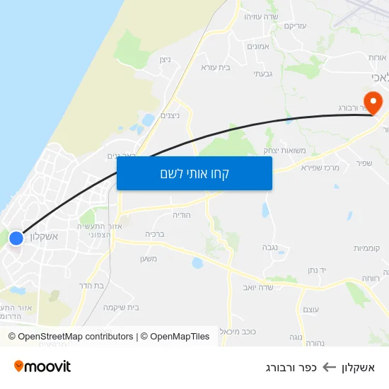 מפת אשקלון לכפר ורבורג