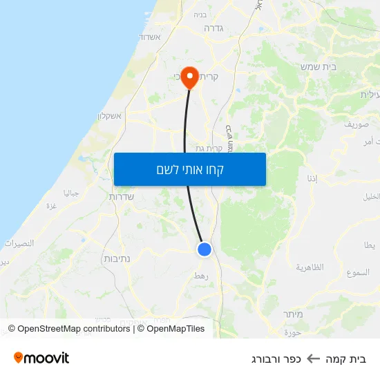 מפת בית קמה לכפר ורבורג