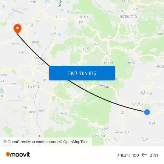 מפת תלם לכפר ורבורג