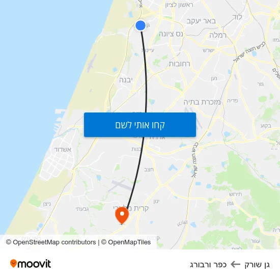 מפת גן שורק לכפר ורבורג