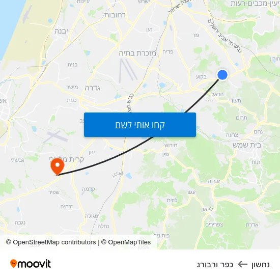 מפת נחשון לכפר ורבורג