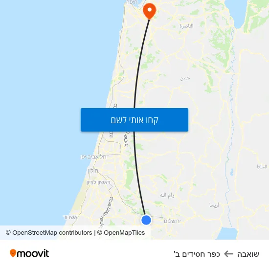 מפת שואבה לכפר חסידים ב'