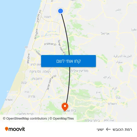 מפת רמת הכובש לישעי