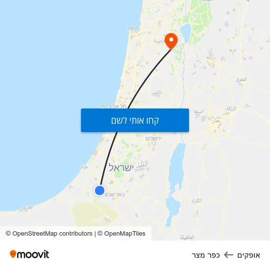 מפת אופקים לכפר מצר