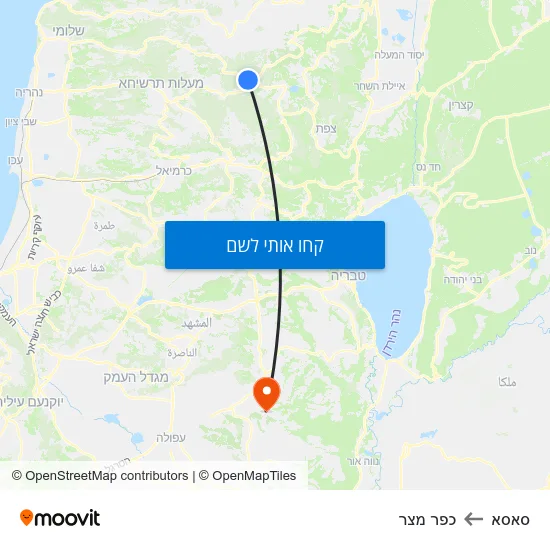 מפת סאסא לכפר מצר