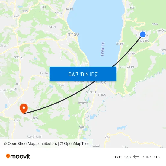מפת בני יהודה לכפר מצר