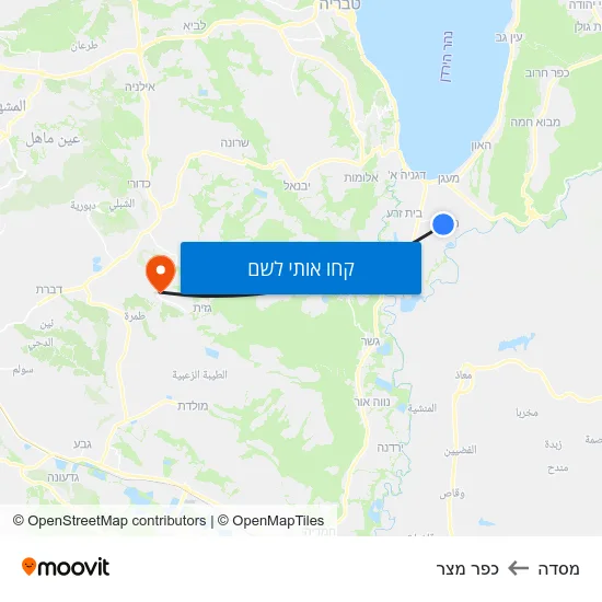 מפת מסדה לכפר מצר