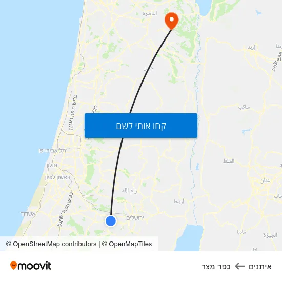 מפת איתנים לכפר מצר